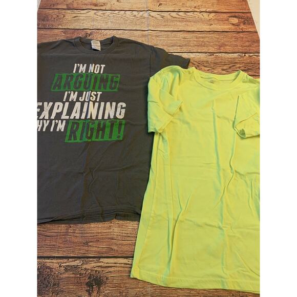 Gildan Boys' Athletic T-Shirt Short Sleeve Bundle Lot of 2 Youth Size Small - Picture 1 of 9